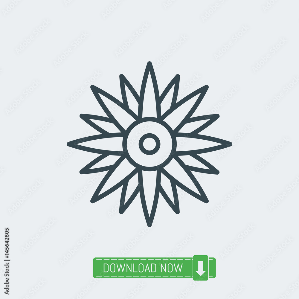 Flower icon, vector Flower icon, vector