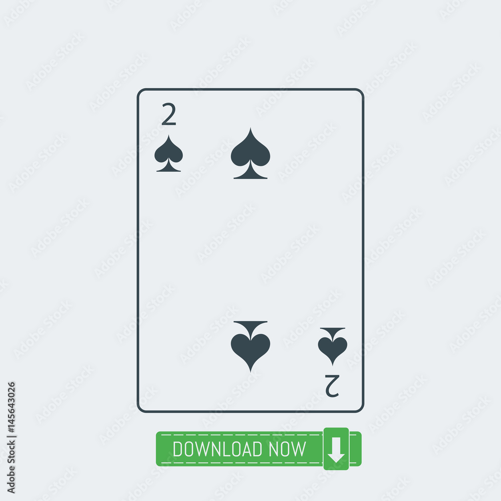 Playing card icon, vector Playing card icon, vector