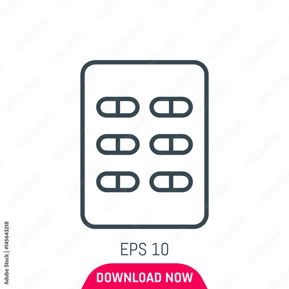 Pills icon, vector Pills icon, vector