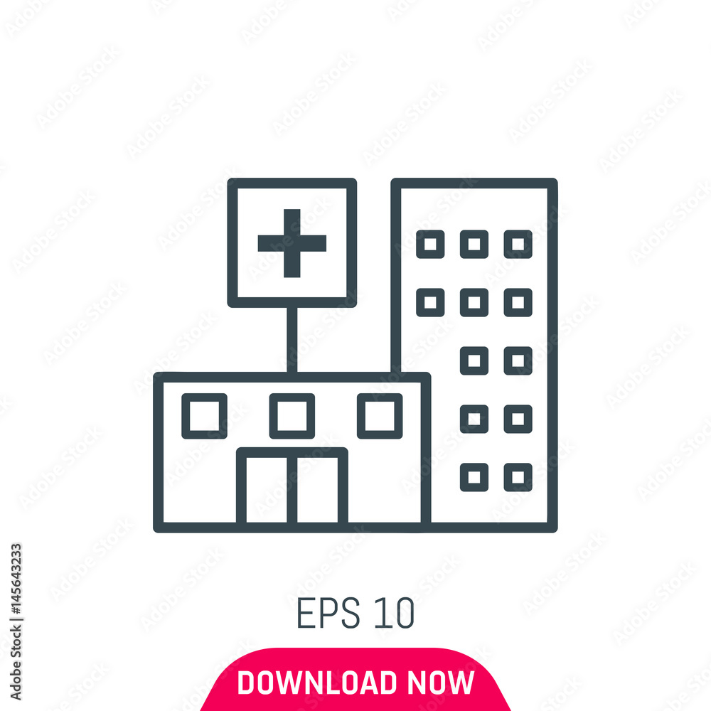 Hospital icon, vector Hospital icon, vector