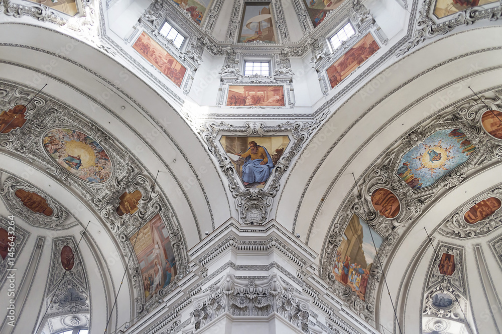 Obraz premium Valted ceiling of a german church