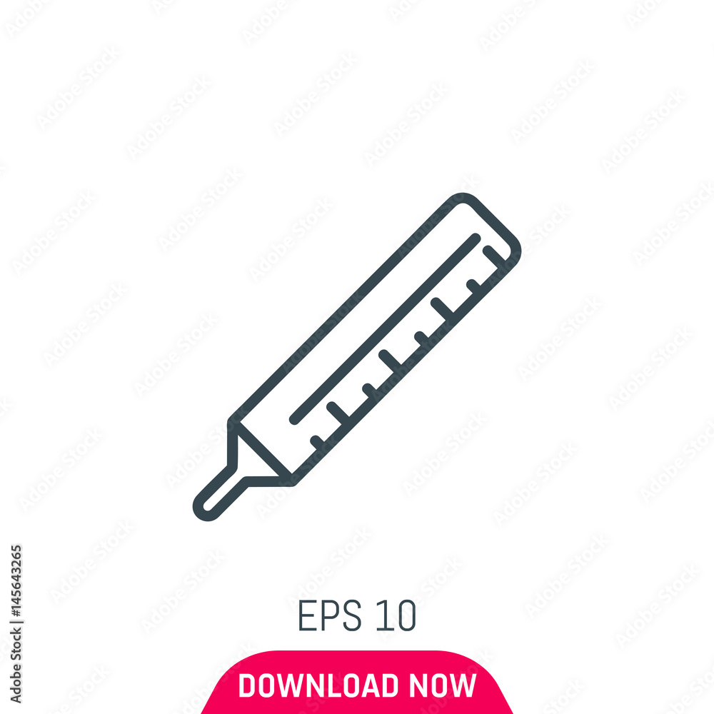 Thermometer icon, vector Thermometer icon, vector
