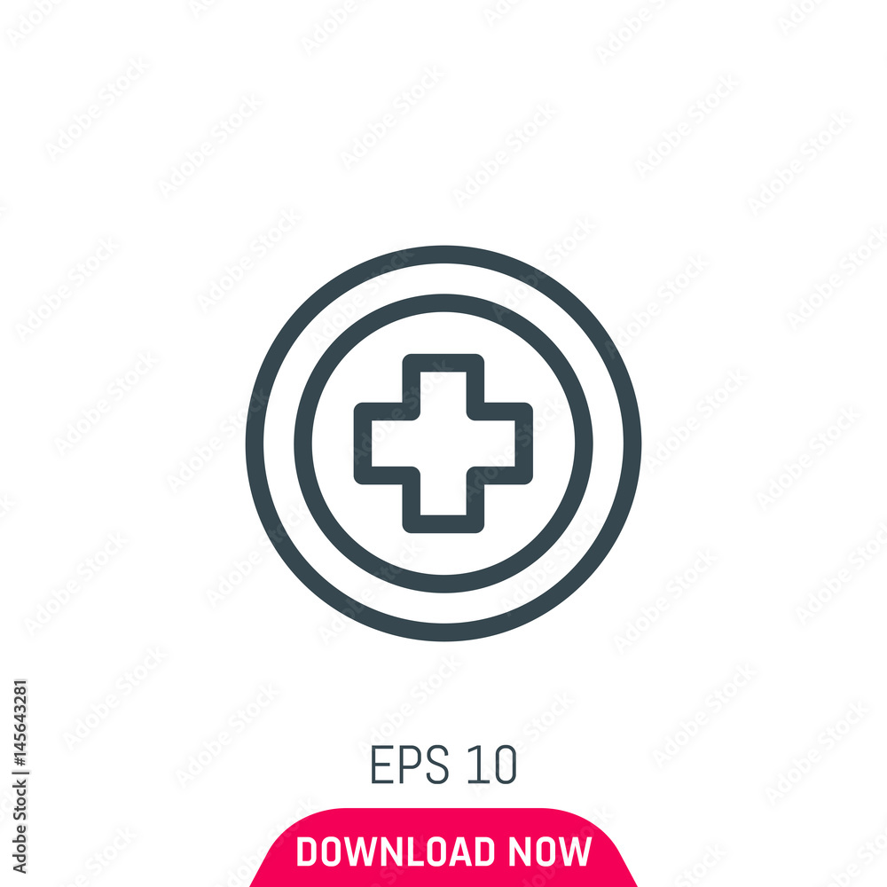 Medical sign icon, vector Medical sign icon, vector
