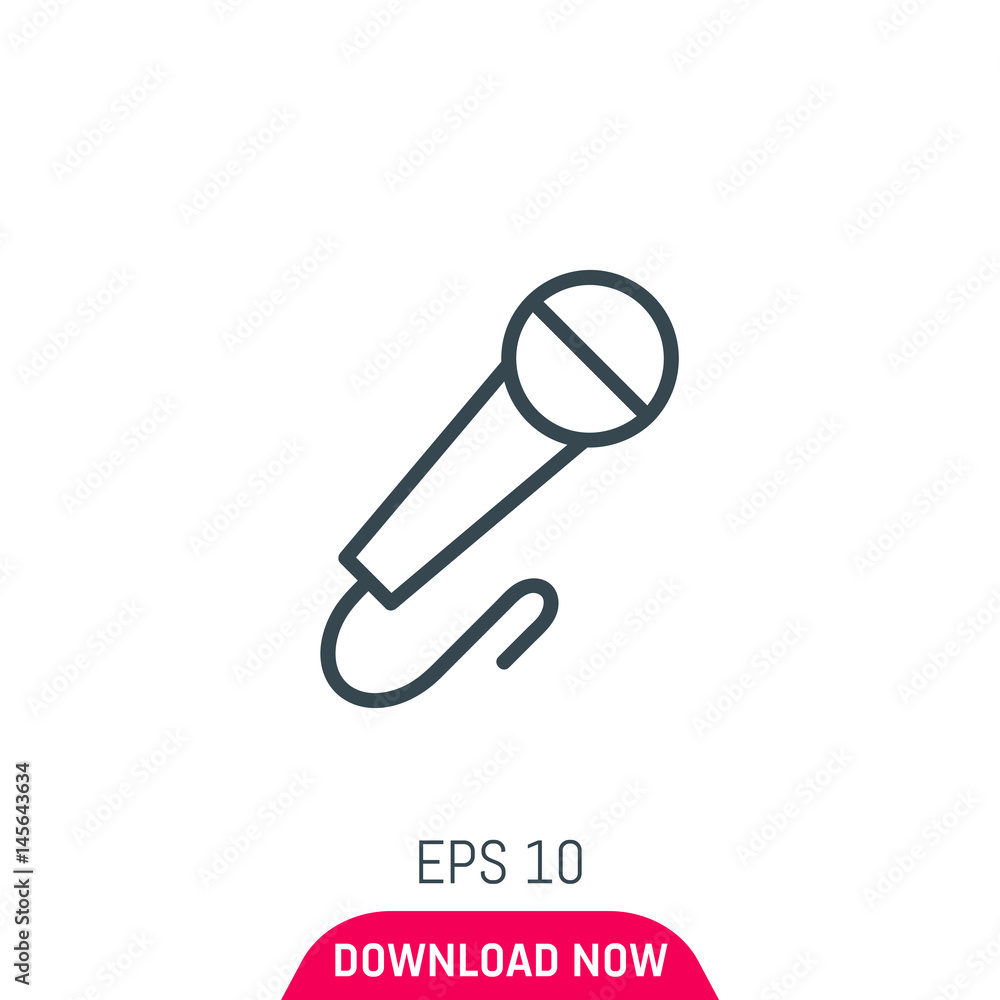 Microphone icon, vector