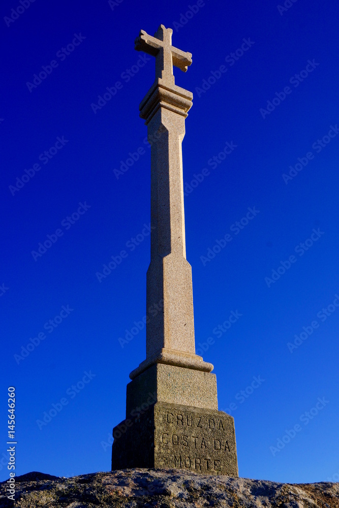 Steinkreuz an der Todesküste (Costa del Morte),Nordspanien Steinkreuz an der Todesküste (Costa del Morte),Nordspanien
