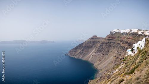 beautiful view of Santorini island