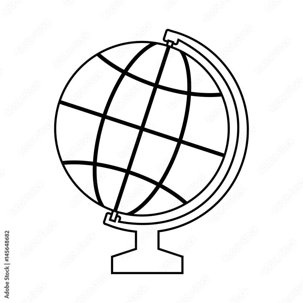 geography tool icon over white background. vector illustration geography tool icon over white background. vector illustration