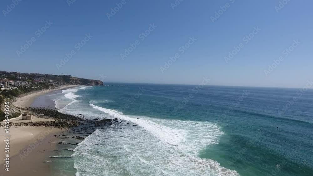 Aerial drone shot in Laguna Beach in California Aerial drone shot in Laguna Beach in California