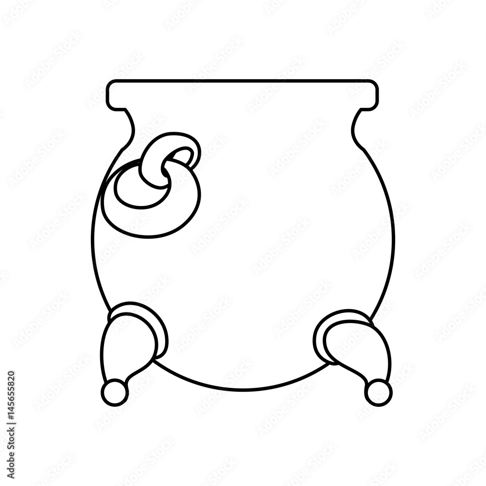 Gold pot isolated icon vector illustration graphic design Gold pot isolated icon vector illustration graphic design