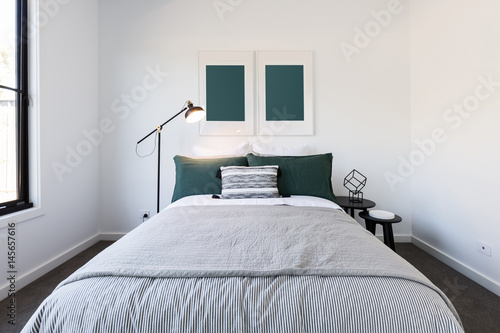 Dark green and white luxury...