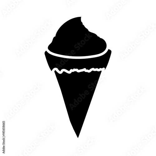 Delicious ice cream icon vector illustration graphic design