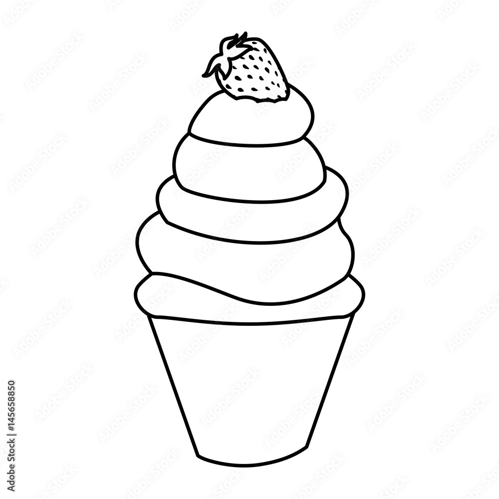 Delicious ice cream icon vector illustration graphic design Delicious ice cream icon vector illustration graphic design