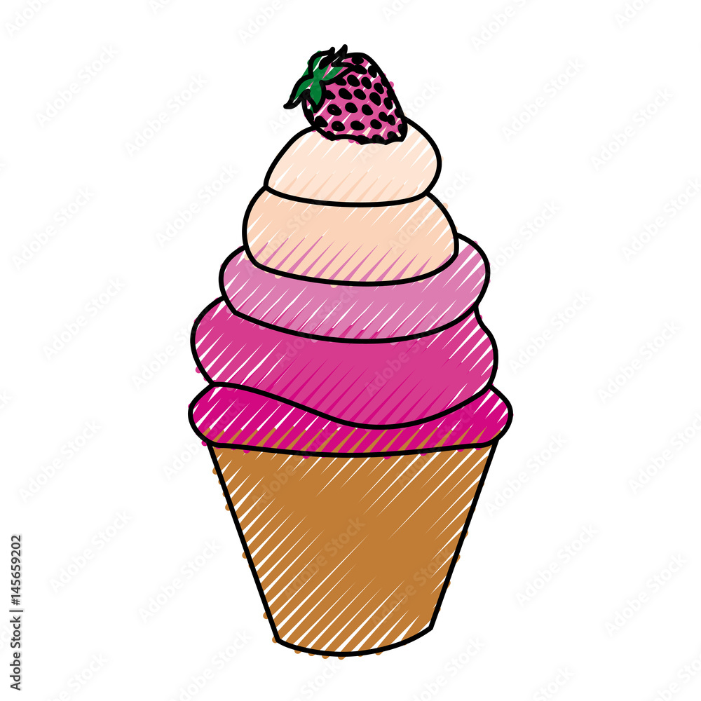 Delicious ice cream icon vector illustration graphic design Delicious ice cream icon vector illustration graphic design