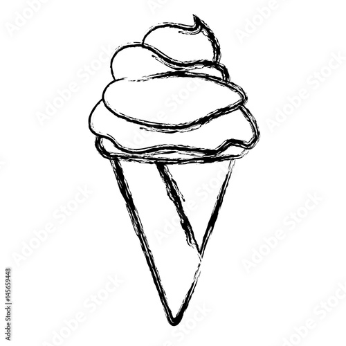 Delicious ice cream icon vector illustration graphic design