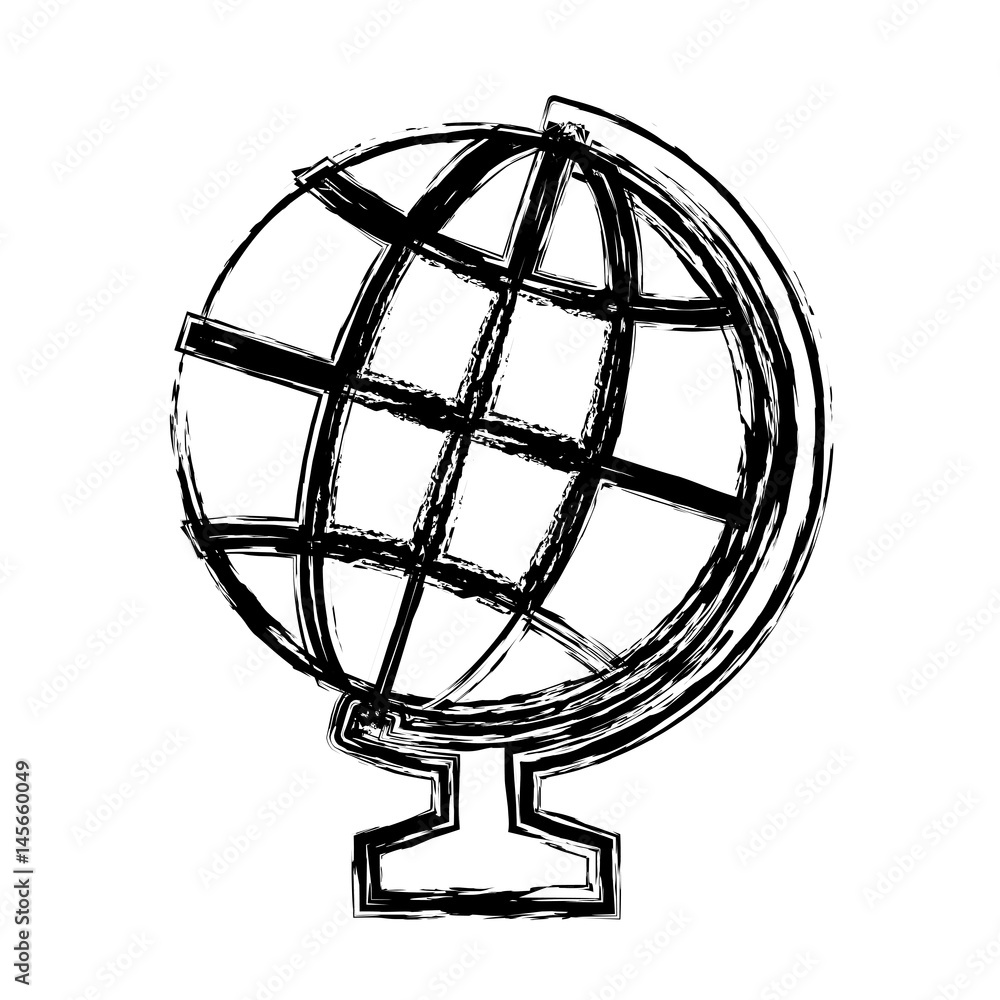 geography tool icon over white background. vector illustration geography tool icon over white background. vector illustration