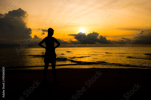 Silhouette of women.