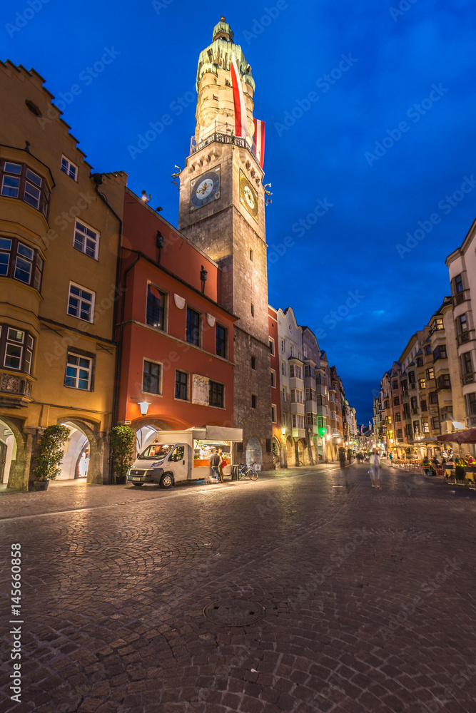 The City Tower in Innsbruck, Austria.