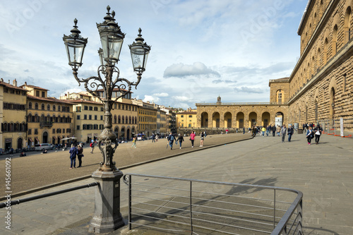 Piazza Dei Pitti And Palazzo Pitti, Florence