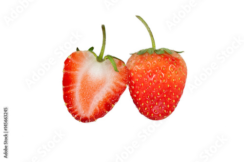 fresh strawberry isolated on white background