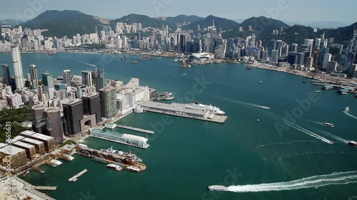 Hong Kong Victoria Harbor City skyline