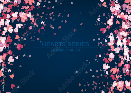 Vector illustration heart background design III
