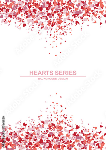 Wallpaper Mural Vector illustration heart background design II Torontodigital.ca