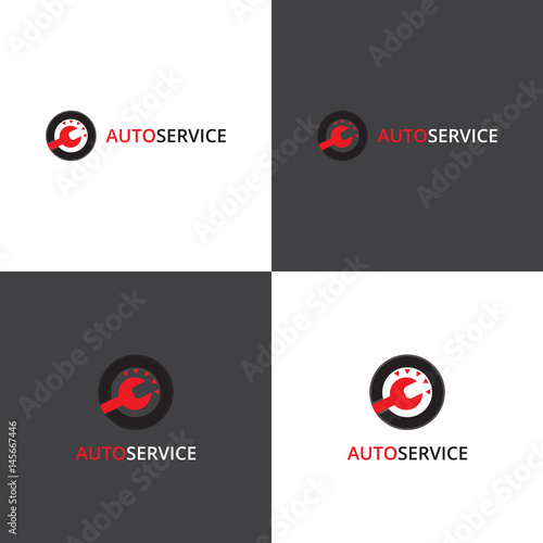 Vector logotype eps 10 car service company