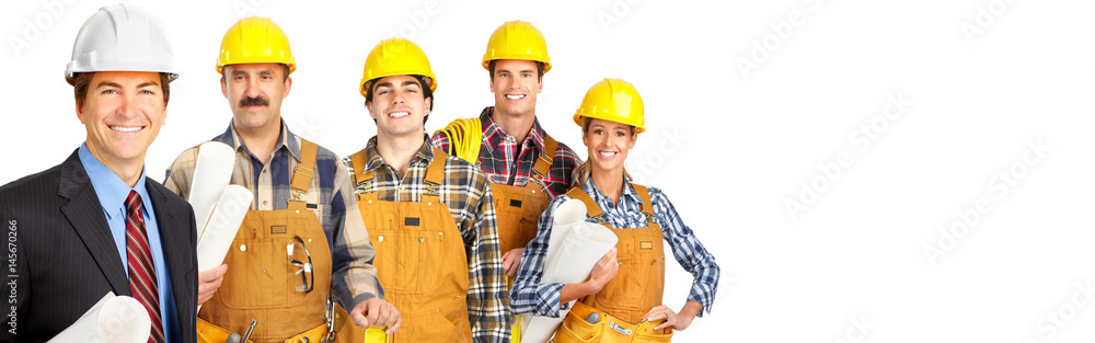 Construction workers team Construction workers team