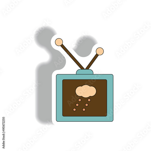TV weather forecast sticker