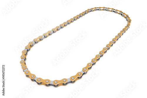 Bicycle Chain. 3d Rendering