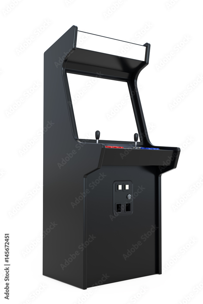 Gaming Arcade Machine with Blank Screen for Your Design. 3d Rendering Gaming Arcade Machine with Blank Screen for Your Design. 3d Rendering