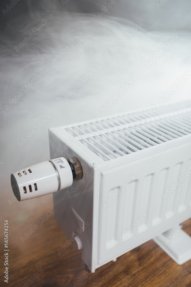 heating radiator with warm steam heating radiator with warm steam