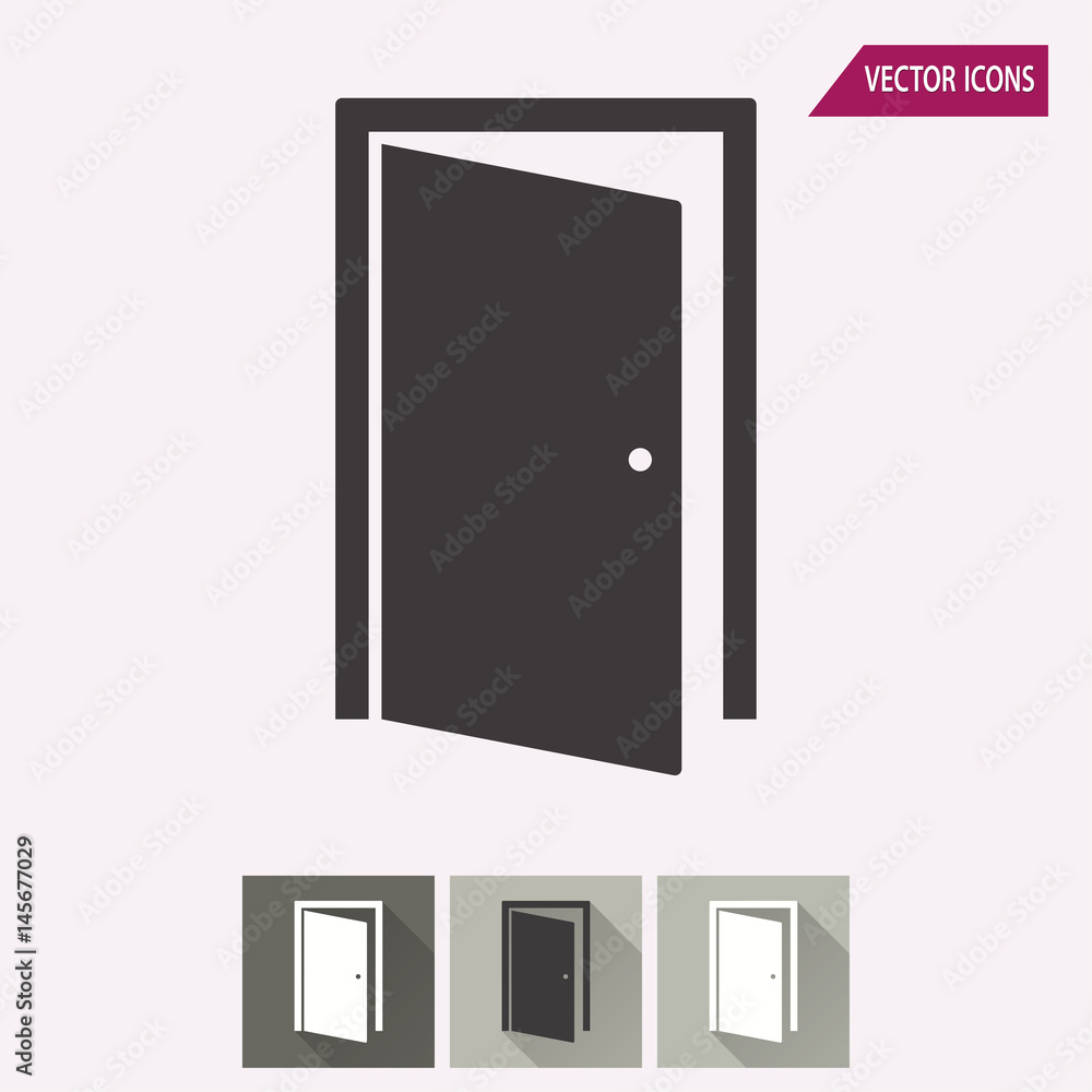 Door - vector icon.
