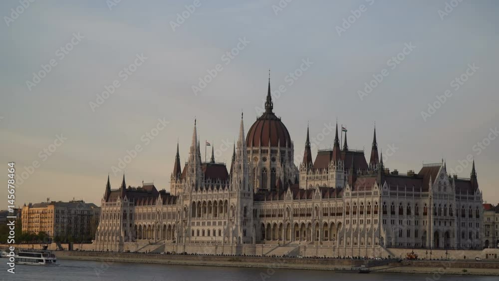View of the majestic Parliament Building in Budapest View of the majestic Parliament Building in Budapest