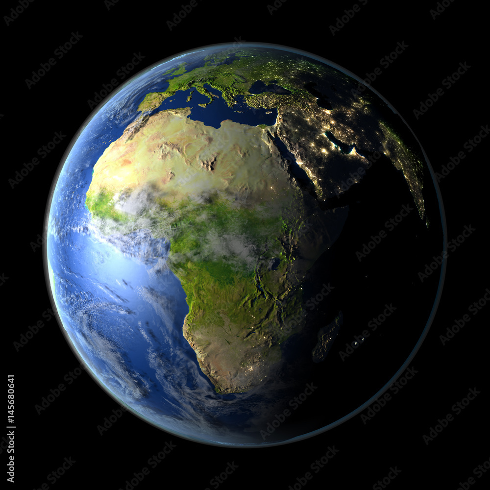 Fototapeta premium Africa from space