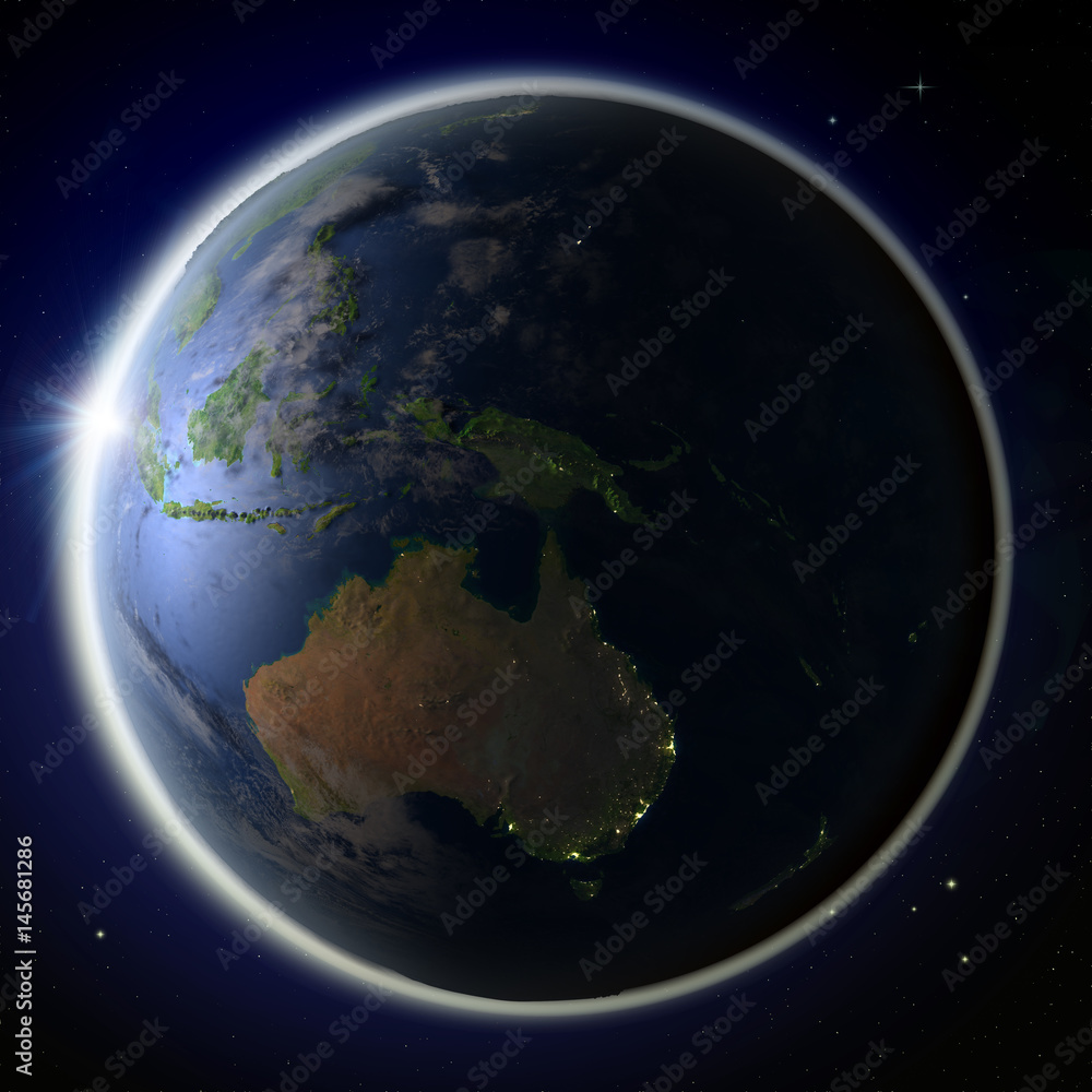 Obraz premium Australia from space