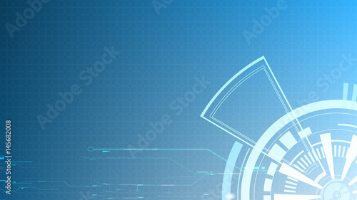 Vector abstract light blue technology interface background