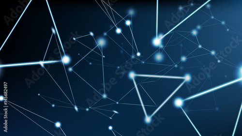 Vector abstract technological modern light effect background