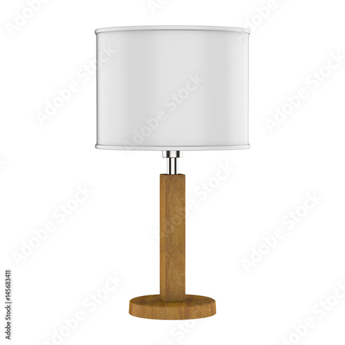 Photography table lamp isolated on white