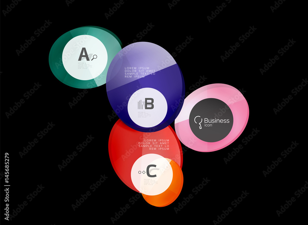 Geometrical abstract infographics banner template Geometrical abstract infographics banner template