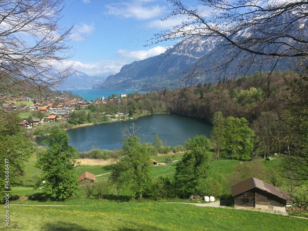 Fototapeta premium Burgseeli im Berner Oberland Ringgenberg