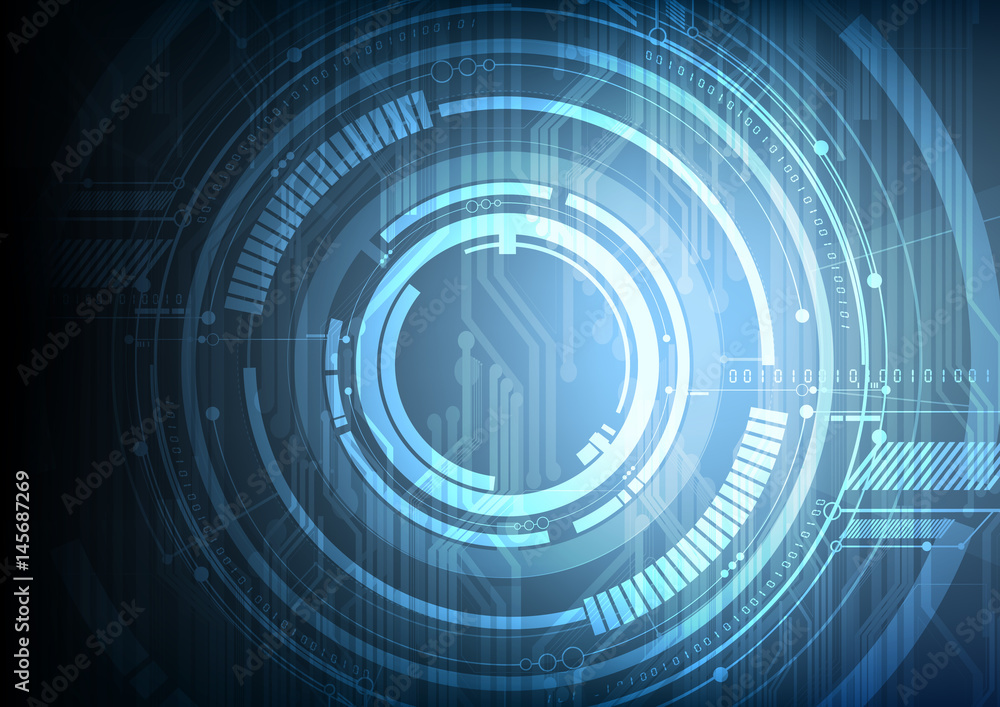 Vector abstract future technological digital interface background Vector abstract future technological digital interface background