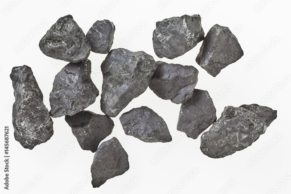 Pieces of Russian shungite rock from Karelia Pieces of Russian shungite rock from Karelia