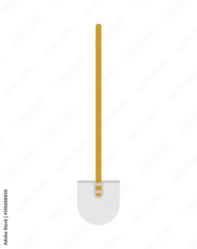 Shovel isolated. Hand tool for work on white background Shovel isolated. Hand tool for work on white background