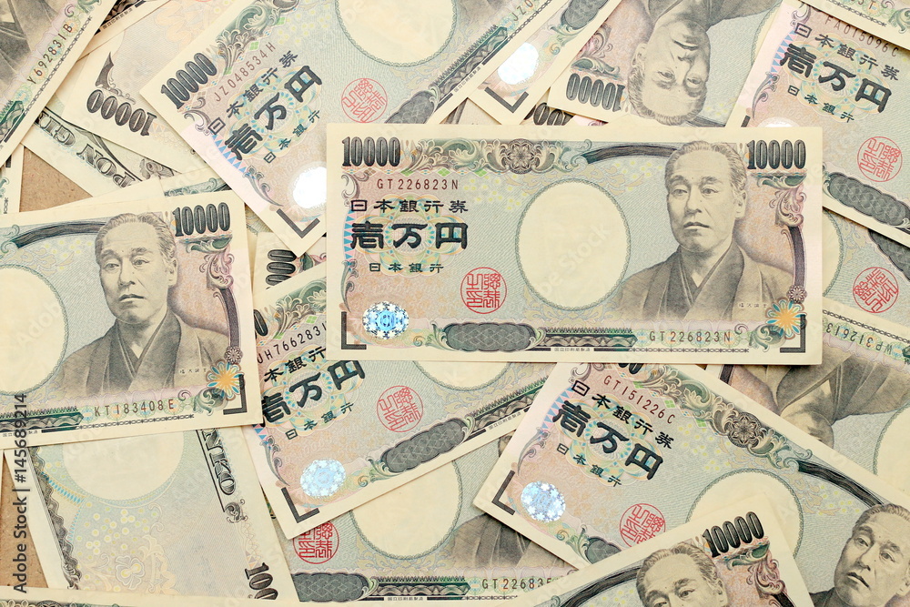 Japanese currency notes background , Japanese Yen Japanese currency notes background , Japanese Yen