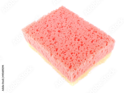 Children's sponge for washing on a white background
