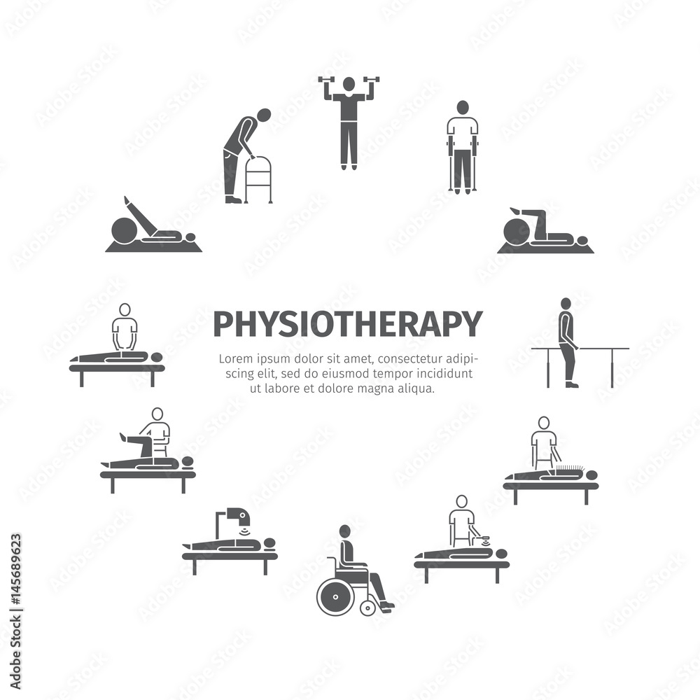 Physiotherapy, rehabilitation center. Physiotherapy, rehabilitation center.