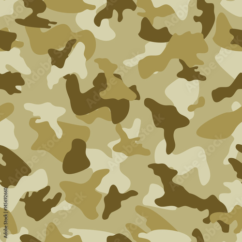 Camouflage seamless color pattern