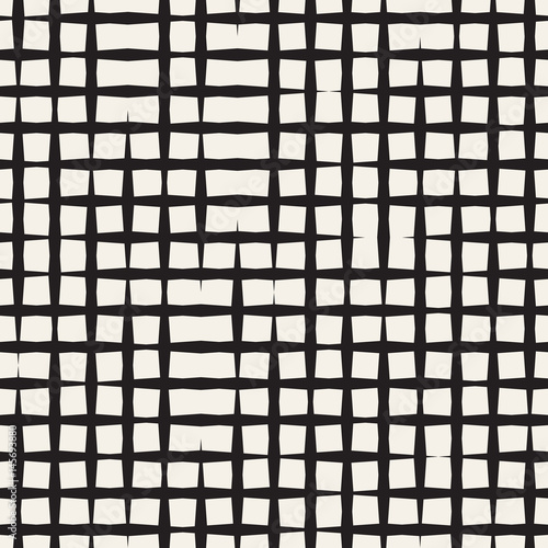 Wallpaper Mural Seamless geometric lattice pattern. Irregular grid background. Stylish chaotic vector texture Torontodigital.ca