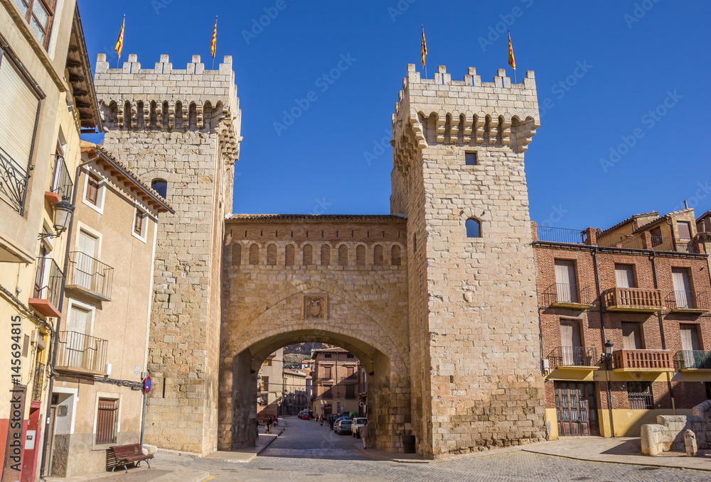 The low gate of medieval city Daroca